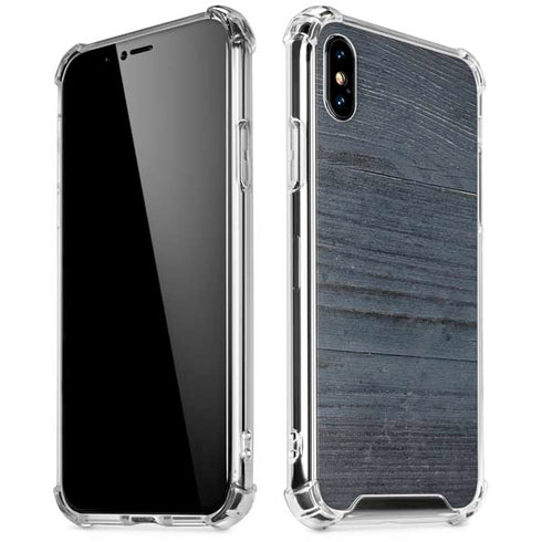 Charcoal Wood iPhone XS Max Clear Case
